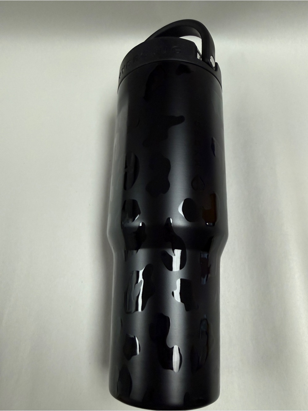 HYDROJUG 32 oz sport black leopard euc
